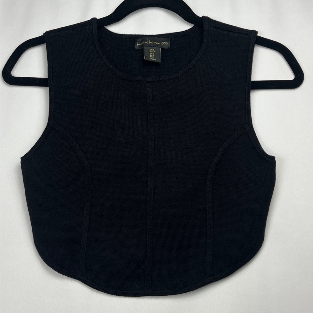 House Of Harlow • Black Knit Crop Top • Size S